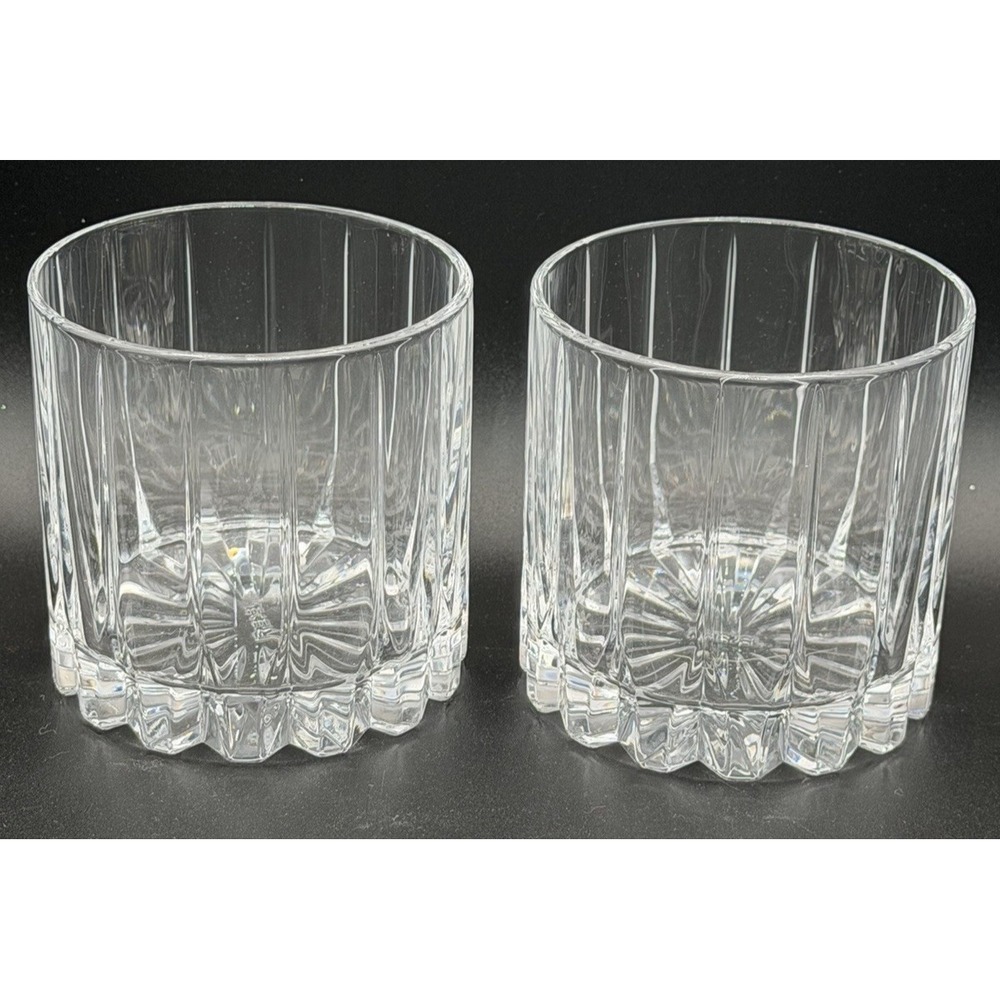 Riedel Spey Old Fashion Glasses Set 2 Crystal Rocks Whiskey Tumbler EUC